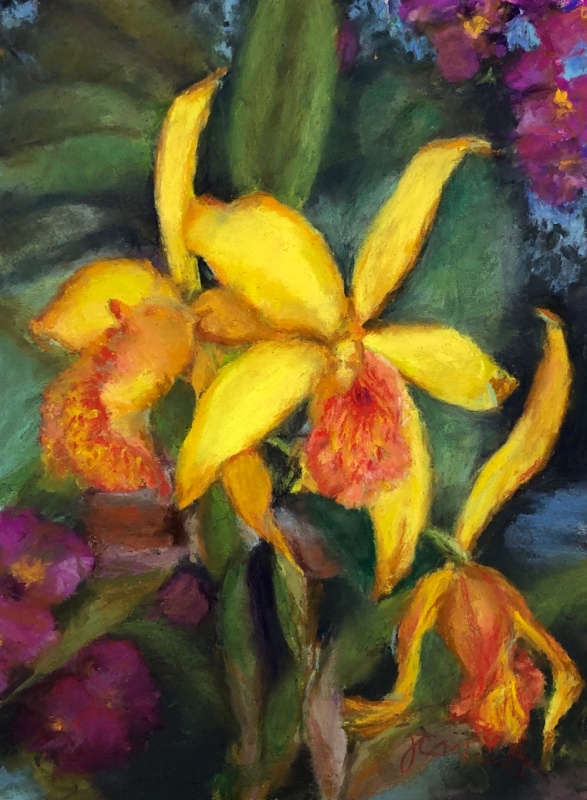 The Grand Opening - Cattleya IV by artist Julie Schmidt